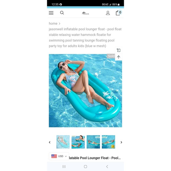 Jasonwell Inflatable Pool Lounger Float - Picture 5 of 5